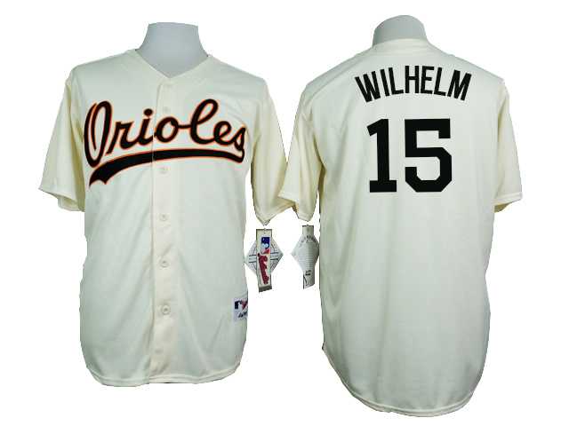 Baltimore Orioles #15 Hoyt Wilhelm Mitchell And Ness Cream 1954 Turn Back The Clock Stitched Jersey JiaSu,We sell and wholesale Baltimore Orioles #15 Hoyt Wilhelm Mitchell And Ness Cream 1954 Turn Back The Clock Stitched Jersey JiaSu on line form chian!